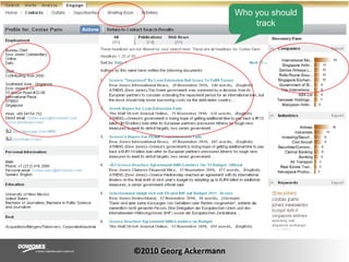 Who you should track©2010 Georg Ackermann