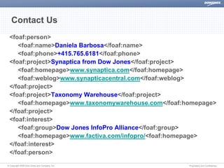 Dow Jones The Semantic Web Discover