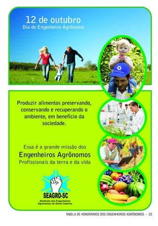 TABELA DE HONORÁRIOS DOS ENGENHEIROS AGRÔNOMOS - 23
 