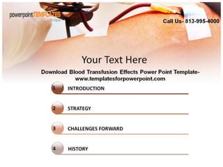 Downaload Blood Transfusion Effects Powerpoint Template