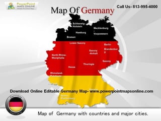 Downlaod online editable germany map