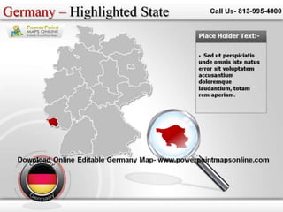 Downlaod online editable germany map
