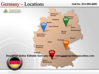 Germany Edit Map Downlaod online editable germany map | PPTX
