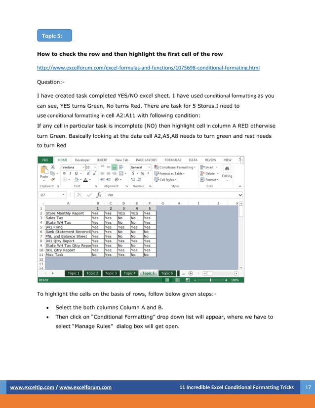 Download 11-incredible-excel-conditional-formatting-tricks | PDF