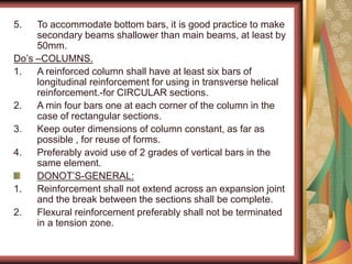 RCC detailing presentation Bis code Is 456.ppt
