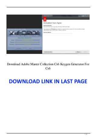 Download Adobe Master Collection Cs6 Keygen Generator For
Cs6
1 / 4
 