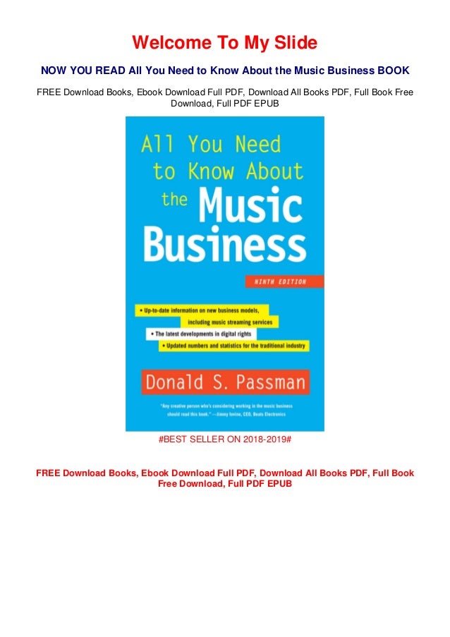 Download Books All You Need To Know About The Music Business