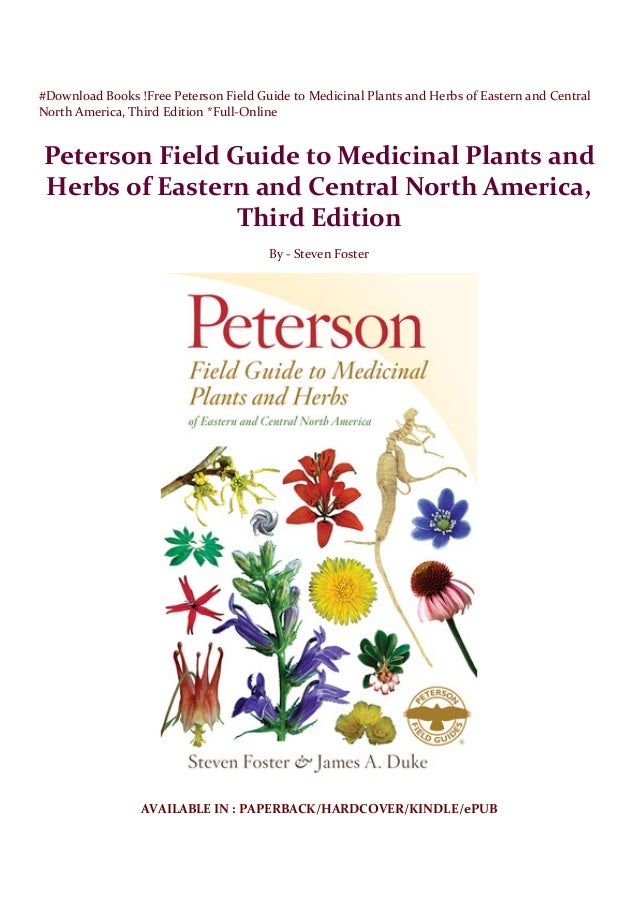 Download Books !Free Peterson Field Guide to Medicinal