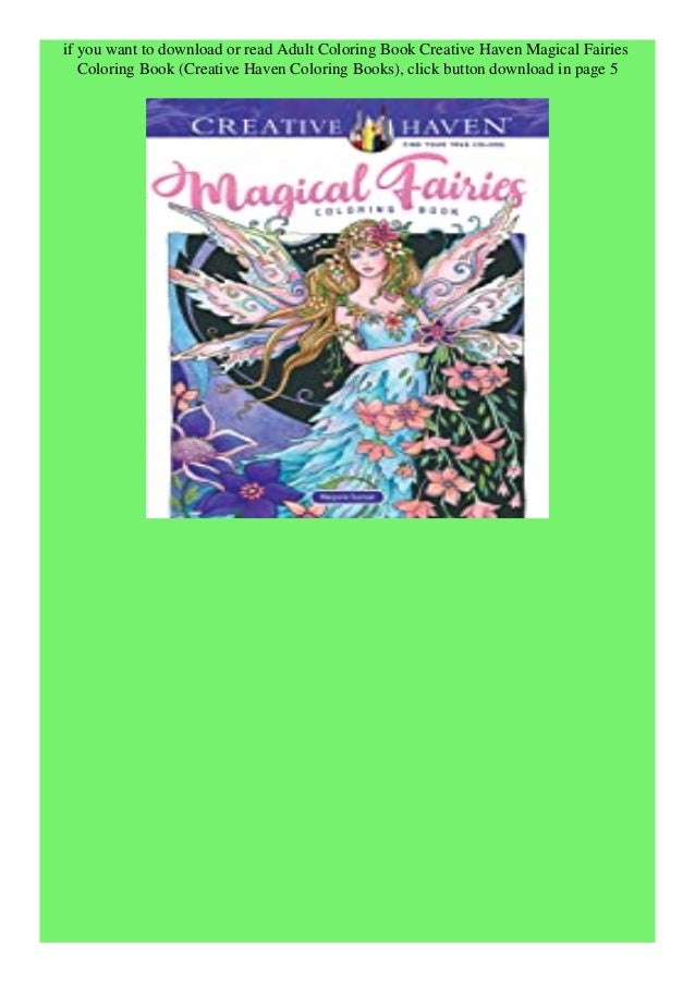 Download Ebook Adult Coloring Book Creative Haven Magical Fairies Col