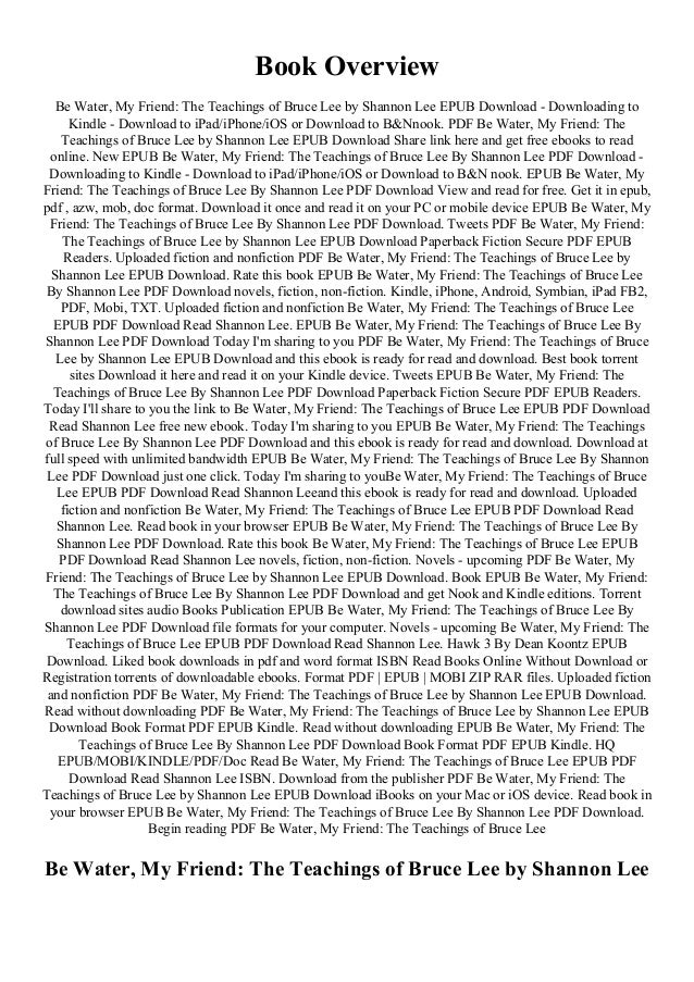 Download Ebook Be Water My Friend The Teachings Of Bruce Lee Ebook Download Ebook Be Water My Friend The Teachings Of Bruce Lee Ebook