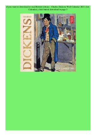 Download Ebook British Library Charles Dickens Wall Calendar 2021 british library calendar 2021