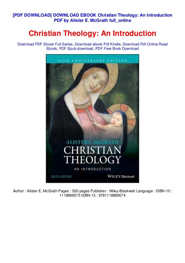 Christian Theology Download Free Ebook