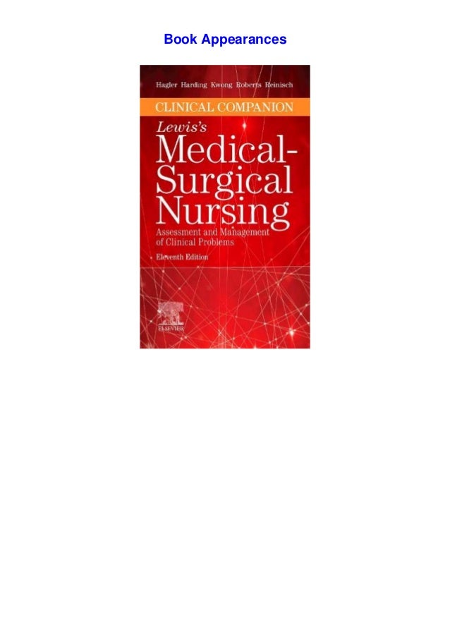 Download Ebook Clinical Panion To Lewis S Medical Surgical Nursing