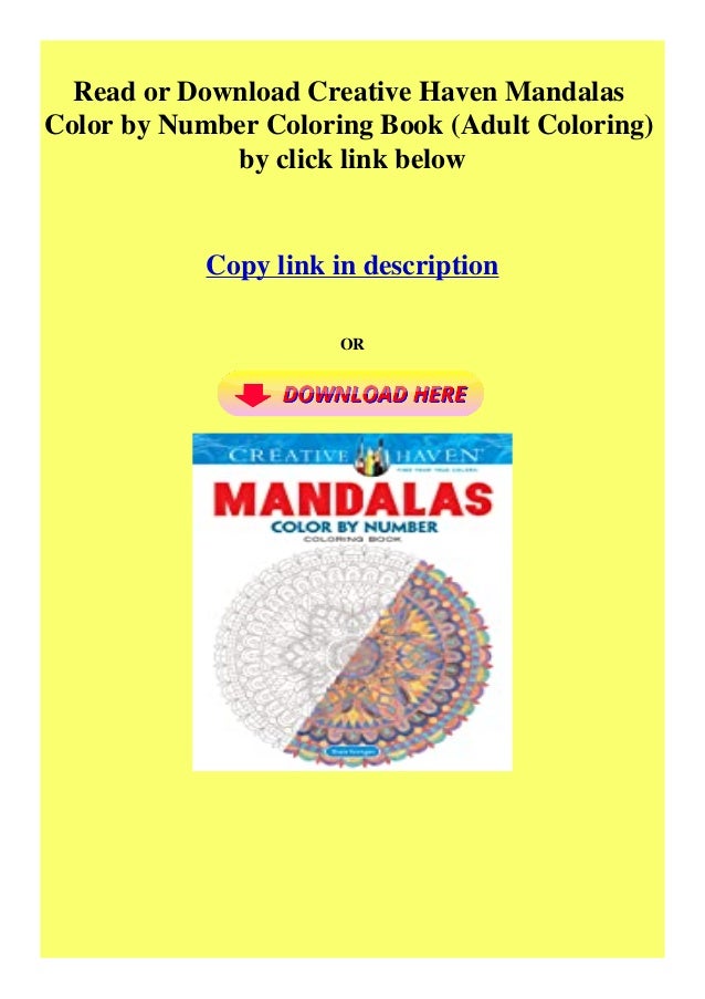 Download Download Ebook Creative Haven Mandalas Color By Number Coloring Book