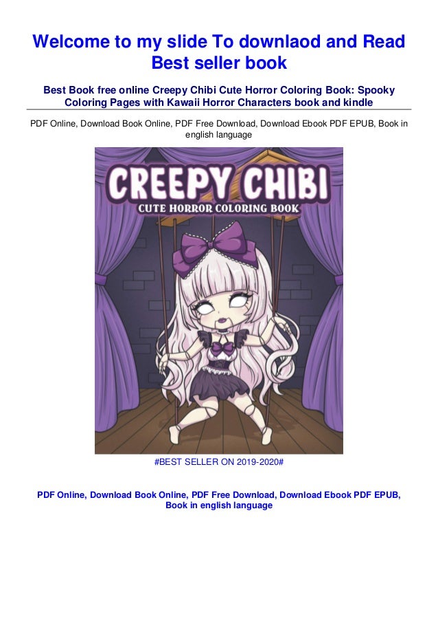 Download Download Ebook Creepy Chibi Cute Horror Coloring Book Spooky