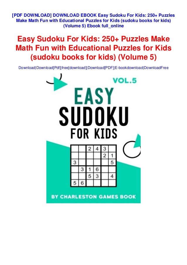 Download Ebook Easy Sudoku For Kids 250 Puzzles Make Math Fun With