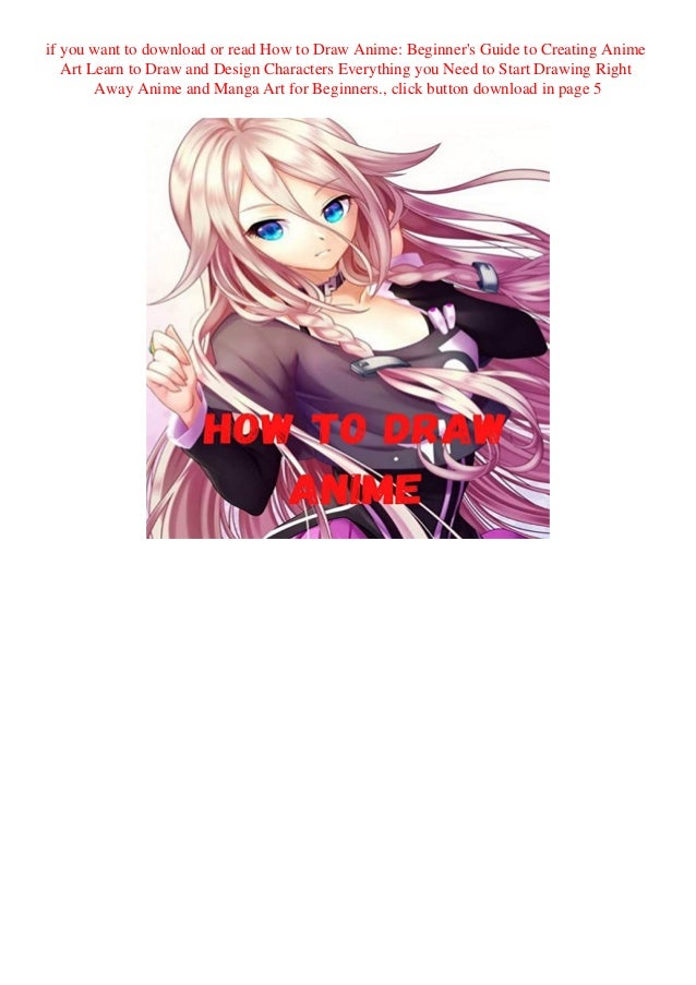 Download Ebook How To Draw Anime Beginner S Guide To Creating Anime A