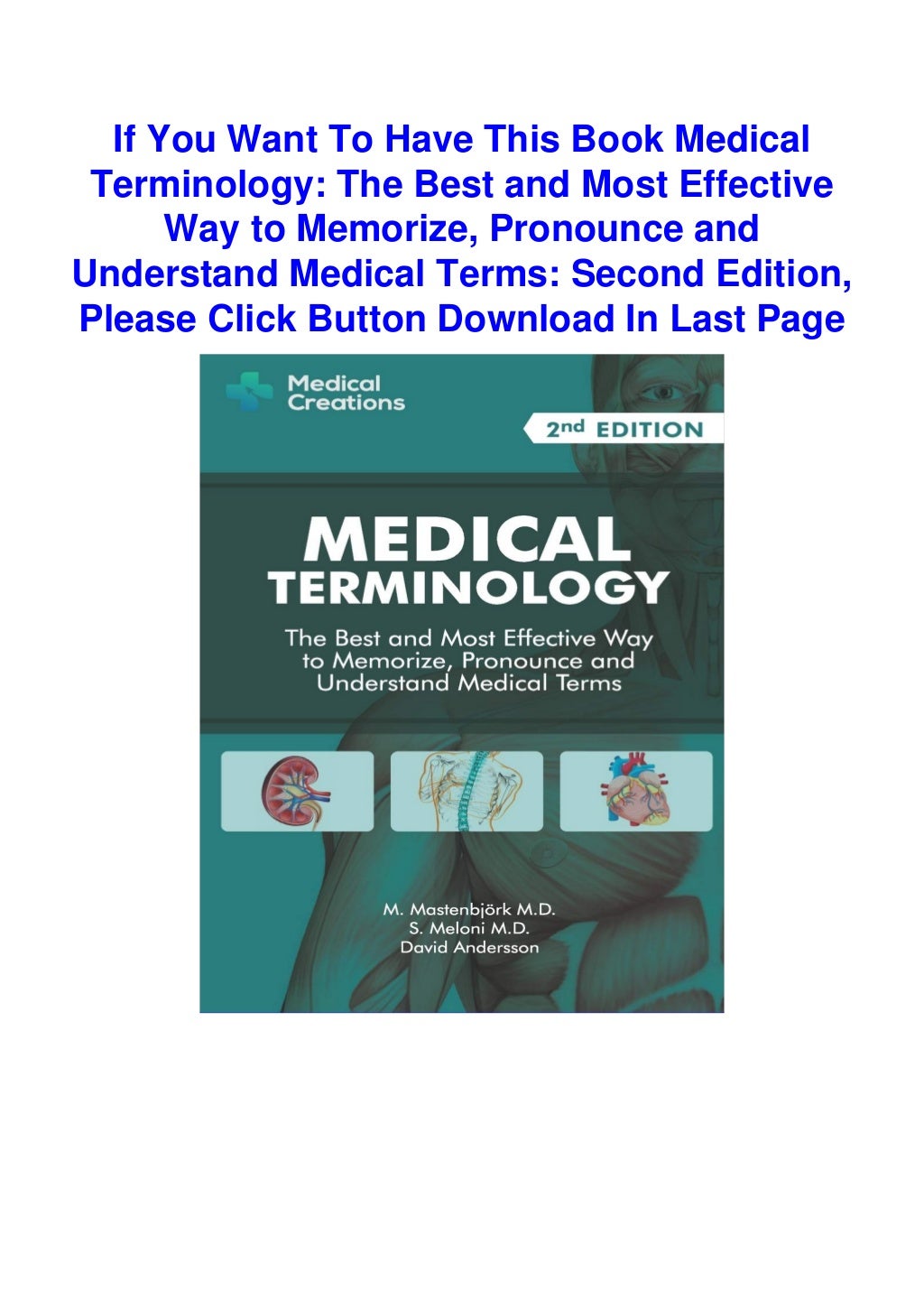 +DOWNLOAD_EBOOK+ Medical Terminology The Best and Most Effective Way
