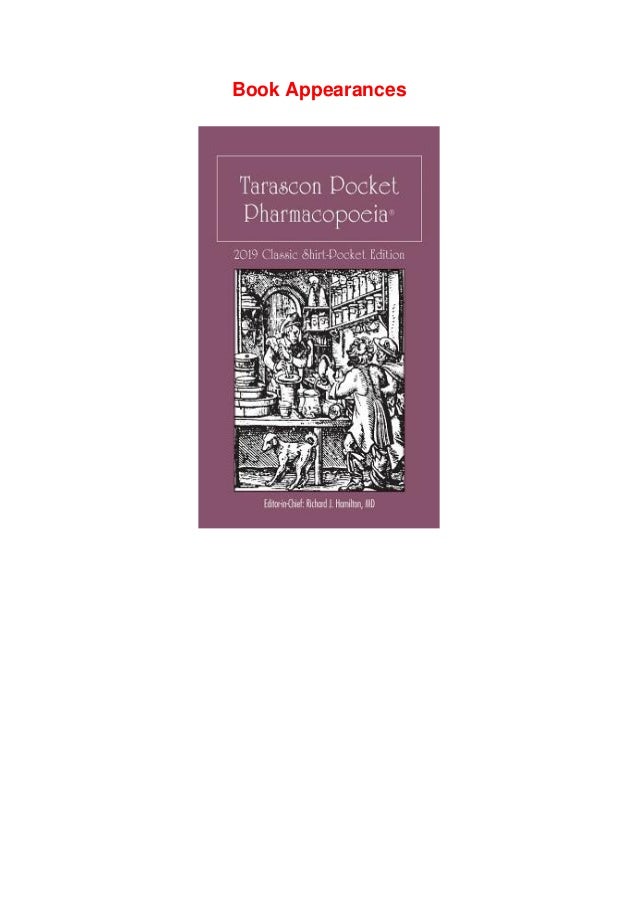 Download Ebook Tarascon Pocket Pharmacopoeia 2019 Classic