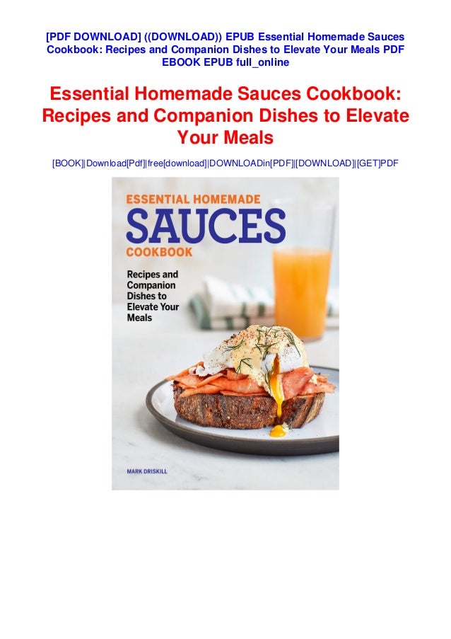 Download Epub Essential Homemade Sauces Cookbook Recipes And Com