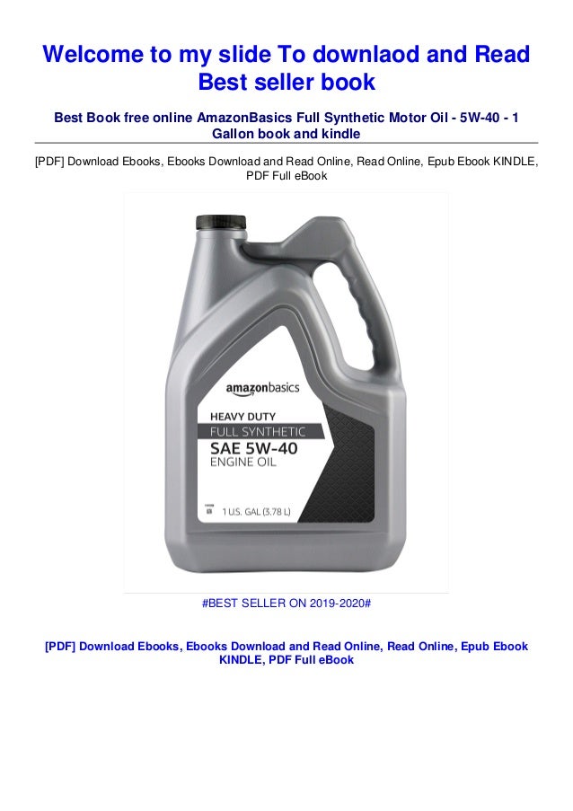 Download Epub Finish Amazonbasics Full Synthetic Motor Oil 5w