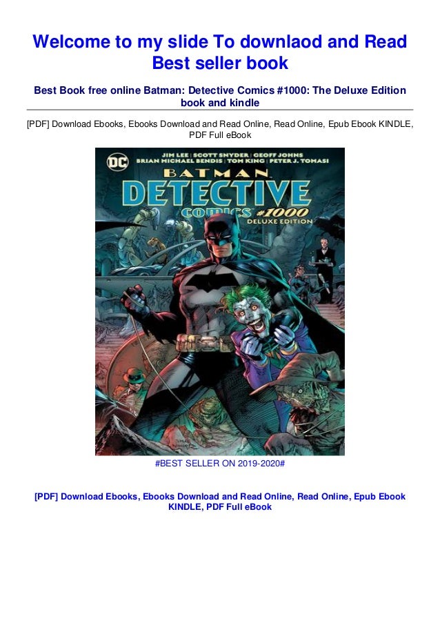 Download Epub Finish Batman Detective Comics 1000 The Deluxe