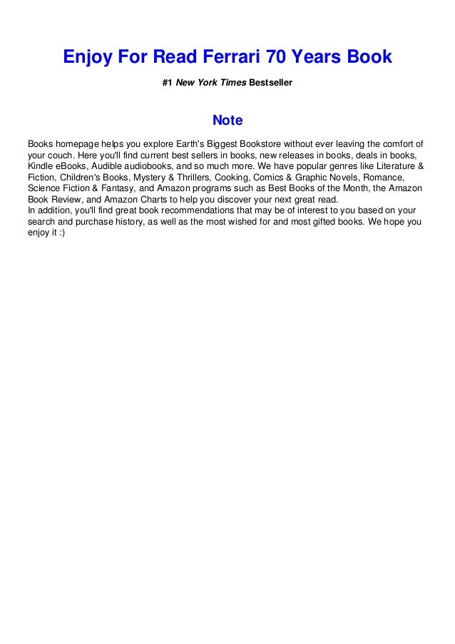 Download Ferrari 70 Years By Dennis Adler Full Books