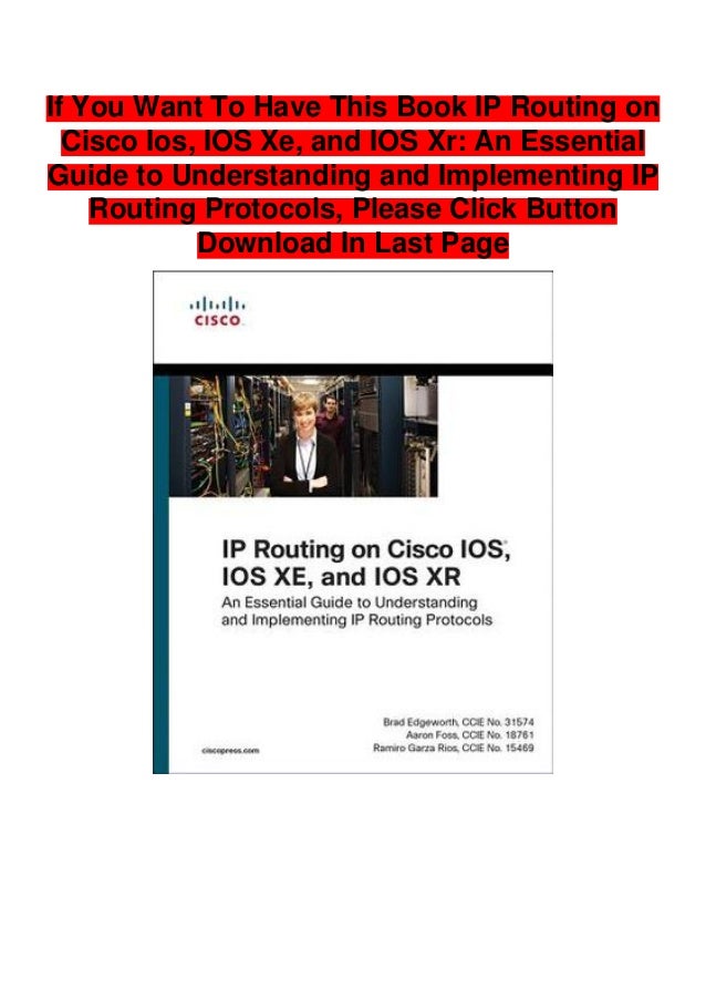 Download Freeip Routing On Cisco Ios Ios Xe And Ios Xr An Essenti