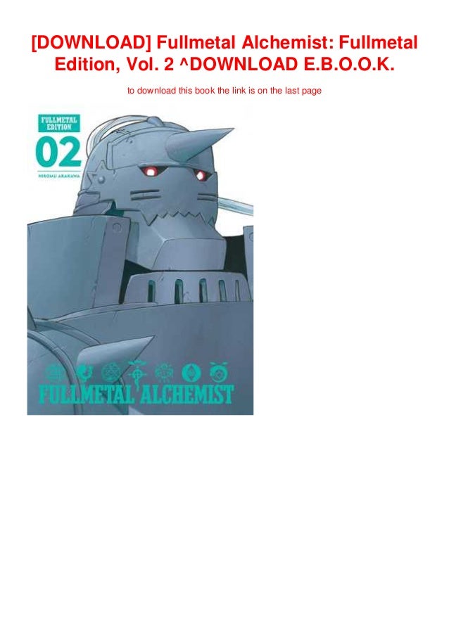 Download Fullmetal Alchemist Fullmetal Edition Vol 2 Download E