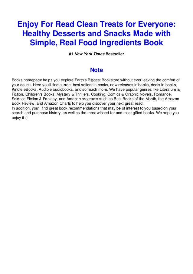 Download In Clean Treats For Everyone Healthy Desserts And Snacks