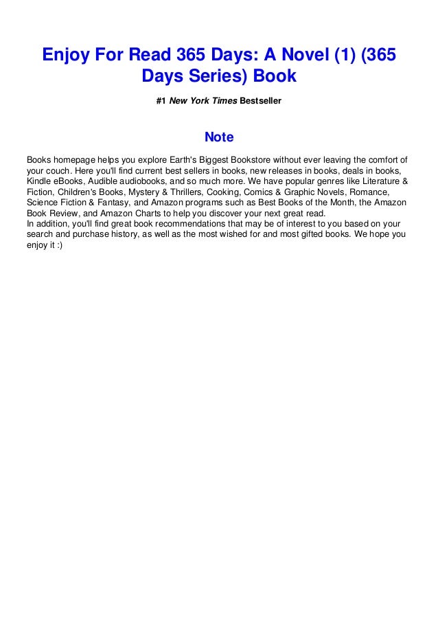 Download In Pdf 365 Days A Novel 1 365 Days Series Epub