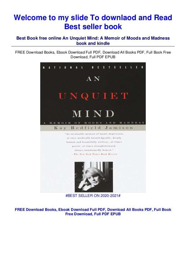 Download In Pdf An Unquiet Mind A Memoir Of Moods And Madness