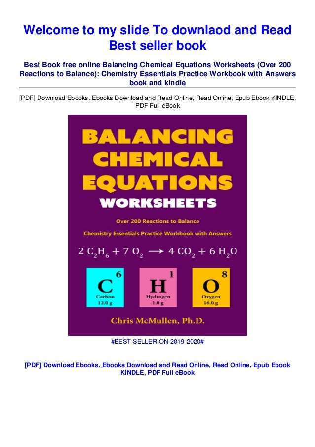 Download In Pdf Balancing Chemical Equations Worksheets Over 200
