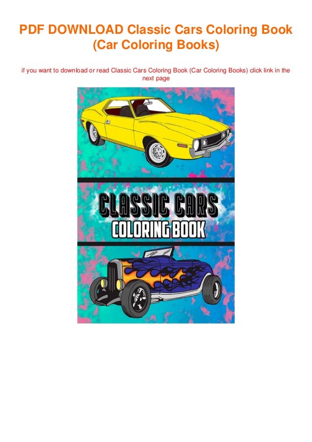 Download Download In Pdf Classic Cars Coloring Book Car Coloring