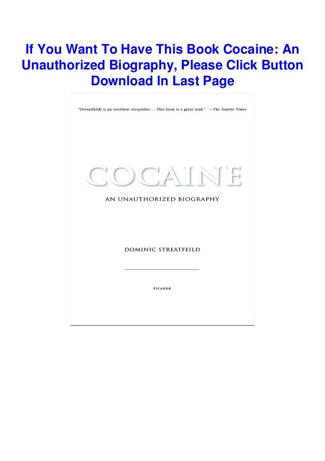 Download In Pdf Cocaine An Unauthorized Biography Epub