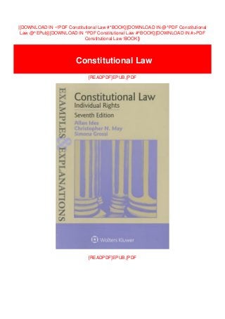 |[DOWNLOAD IN ~!PDF Constitutional Law #*BOOK]|[DOWNLOAD IN @^PDF Constitutional
Law @^EPub]|[DOWNLOAD IN ^PDF Constitutional Law #^BOOK]|[DOWNLOAD IN #>PDF
Constitutional Law !BOOK]}
[READPDF]EPUB,[PDF
[READPDF]EPUB,[PDF
Constitutional Law
 