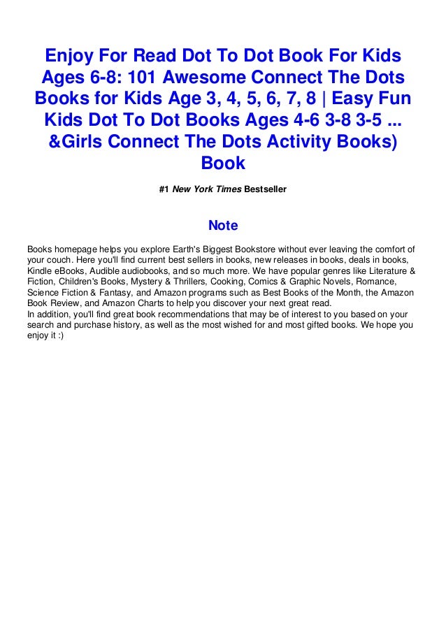 Download In Pdf Dot To Dot Book For Kids Ages 6 8 101 Awesome Co