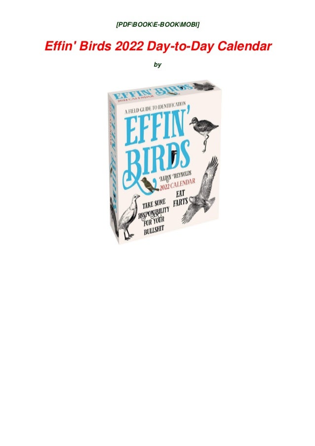 effin-birds-2021-wall-calendar-a-field-guide-to-identification-calendar-walmart