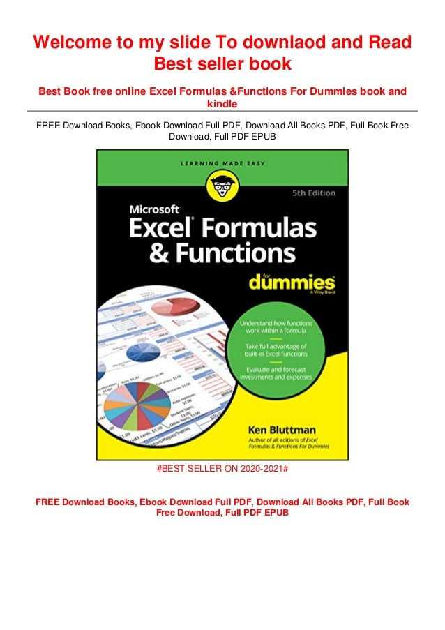Download In Pdf Excel Formulas Functions For Dummies Epub Download In Pdf Excel Formulas Functions For Dummies Epub