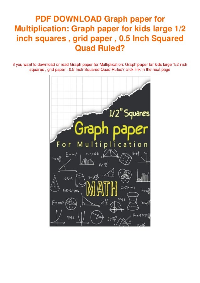 [DOWNLOAD IN PDF] Graph paper for Multiplication Graph paper for