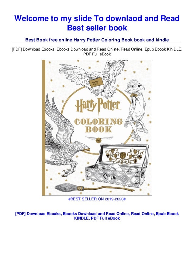 Download Download In Pdf Harry Potter Coloring Book Epub