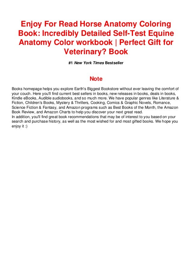 Download Download In Pdf Horse Anatomy Coloring Book Incredibly Detailed
