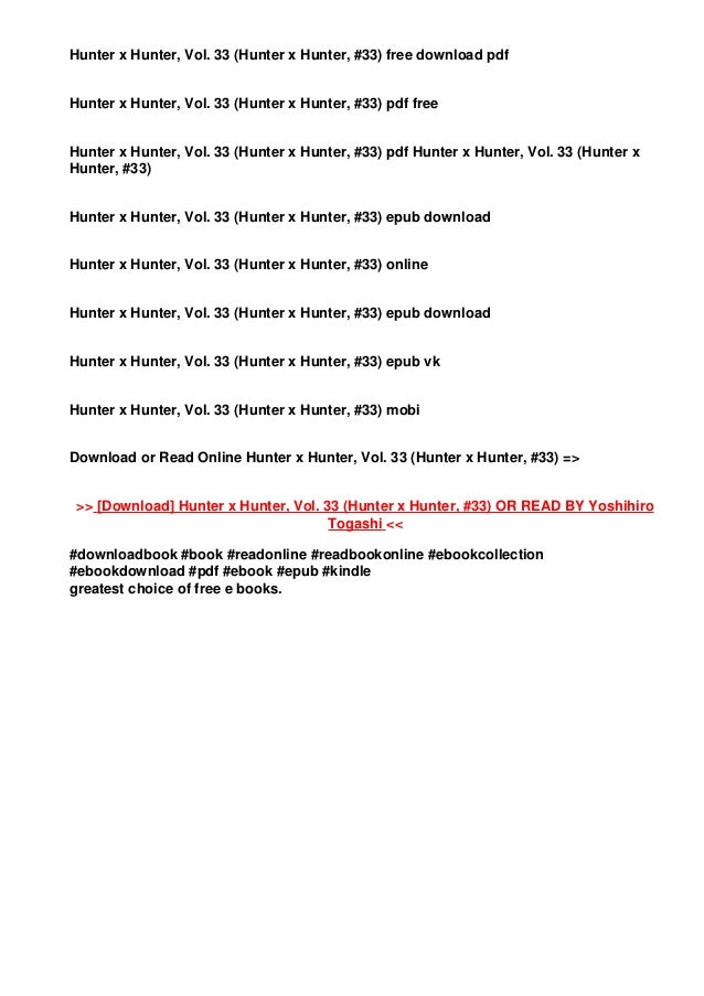 Download In Pdf Hunter X Hunter Vol 33 Hunter X Hunter 33 Pdf Download In Pdf Hunter X Hunter Vol 33 Hunter X Hunter 33 Pdf