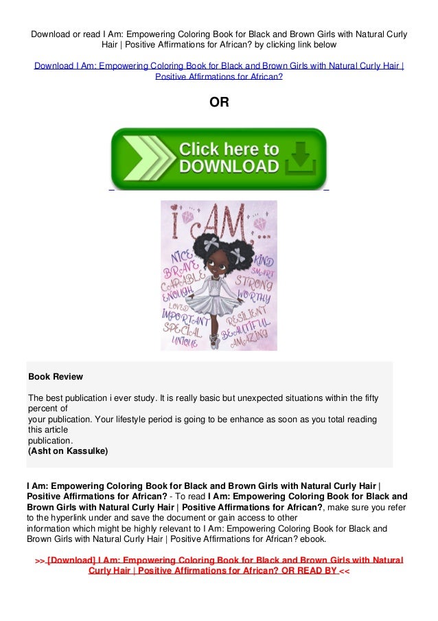 Download In Pdf I Am Empowering Coloring Book For Black And Brow