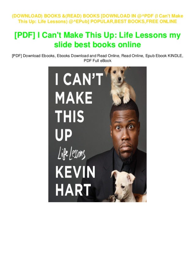 Download In Pdf I Can T Make This Up Life Lessons Epub