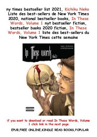 Download In Pdf In These Words Volume 1 Epub Download In Pdf In These Words Volume 1 Epub