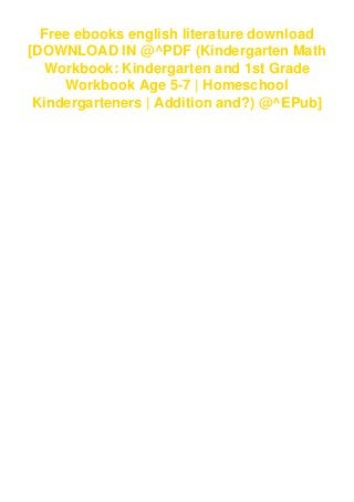 pic Kindergarten English Workbooks Pdf Free Download pdf kindergarten math workbook