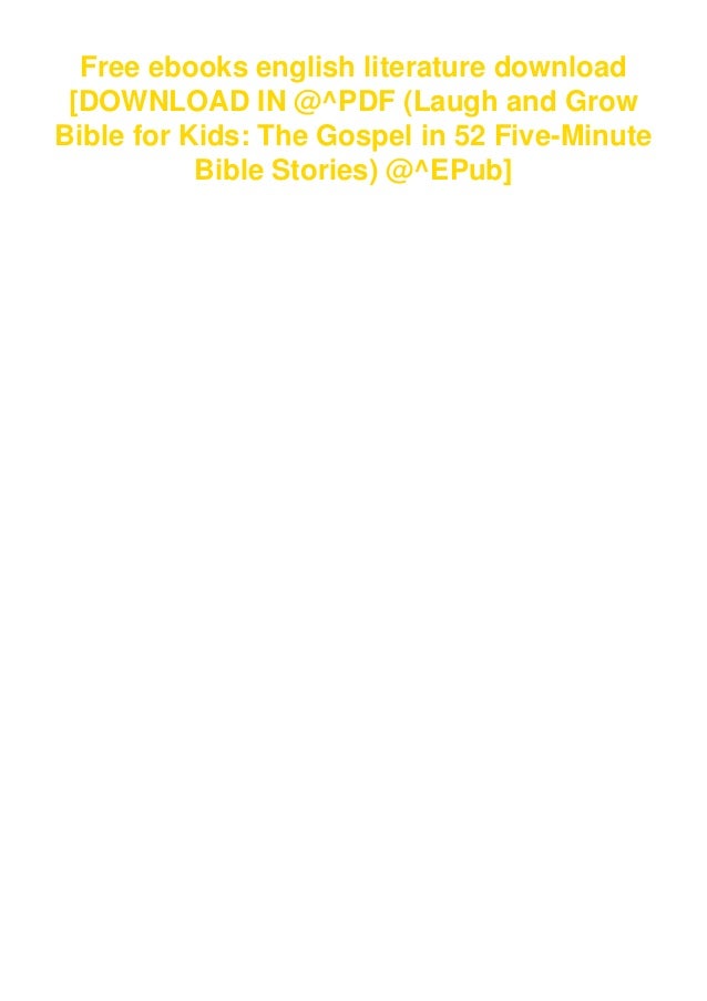 Download In Pdf Laugh And Grow Bible For Kids The Gospel In 52