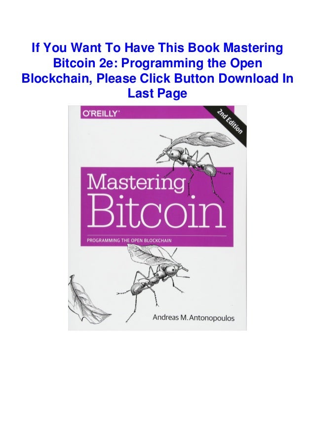 mastering bitcoin 2nd edition epub download