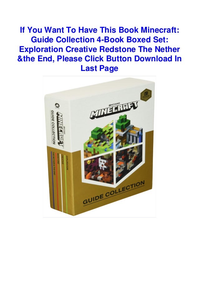 Download In Pdf Minecraft Guide Collection 4 Book Boxed Set Expl